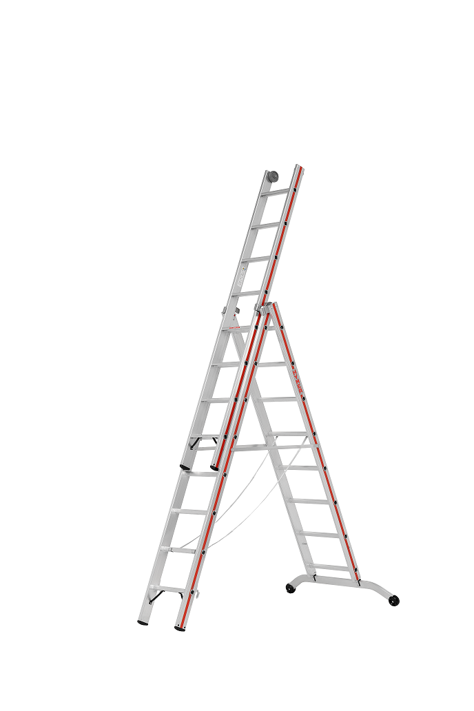 Échelle transformable à marches, 3 plans